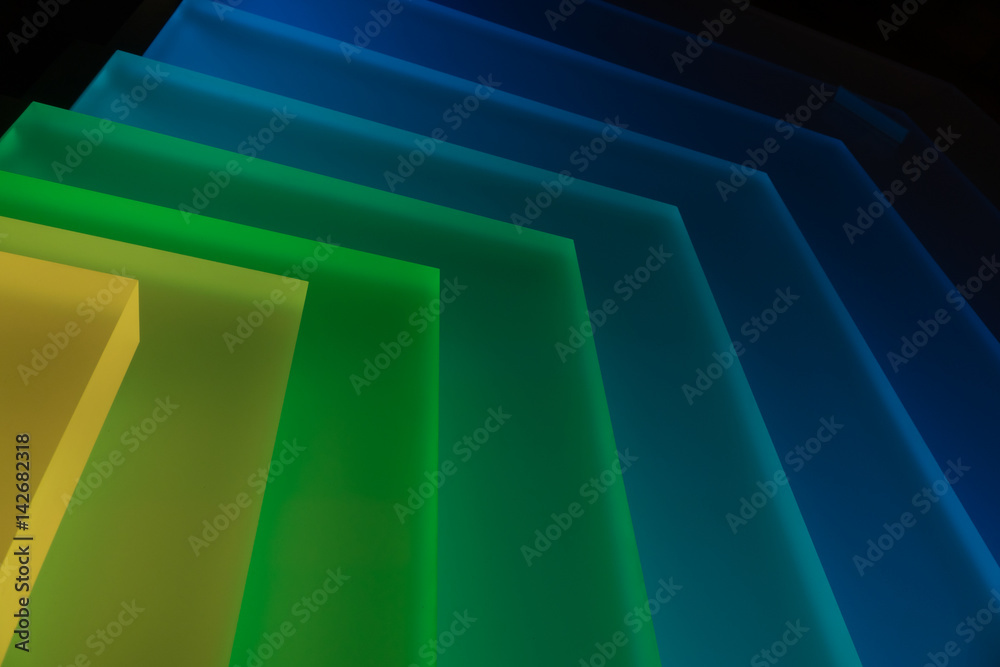 The neon light in a dark room The neon light in a dark room