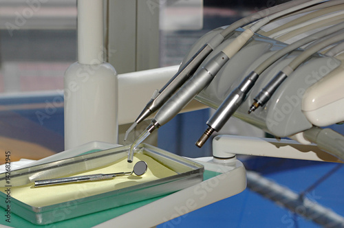 Basic dentistry equipment used for the health and care of both adults and children's oral hygiene