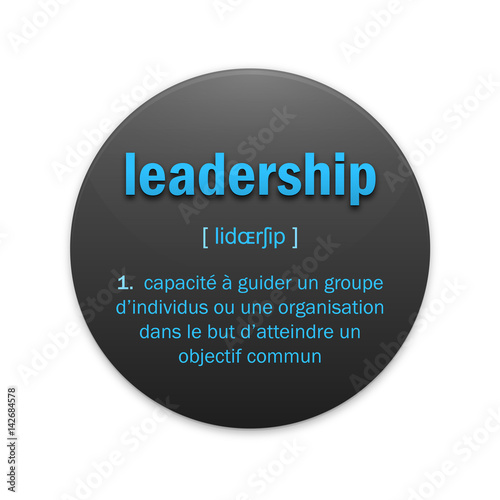 Icône LEADERSHIP avec définition