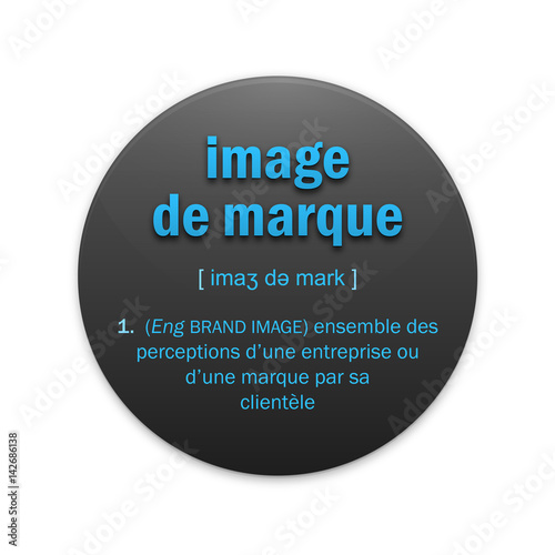 Icône vecteur "IMAGE DE MARQUE" avec définition