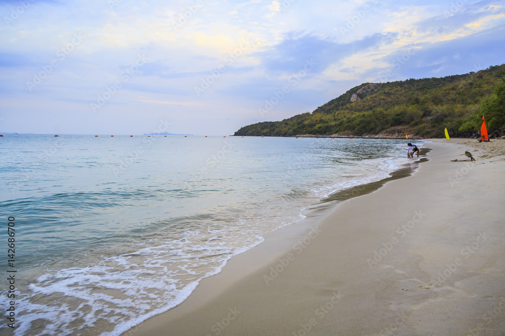 beautiful beach, Chonburi Thailand
