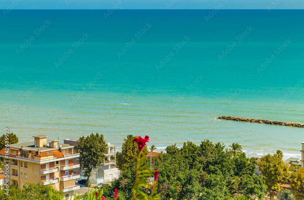 village on sea in Italy