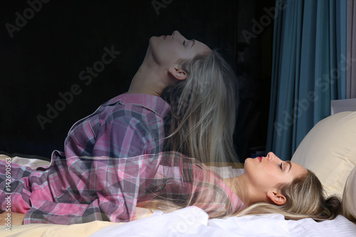 Young woman suffering from ...