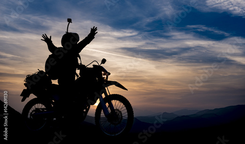 başarılı motosiklet gezisi photo