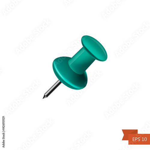 Pin. Isolated on white background. Vector.