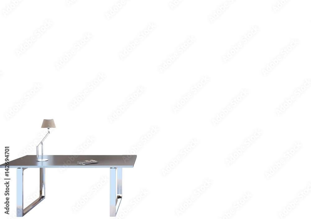 Fototapeta premium Rendering Zimmer zum Ausschneiden