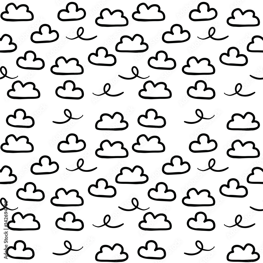Cloud Seamless Pattern Cloud Seamless Pattern