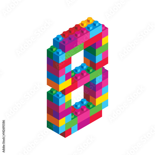 Isometric Alphabet Block