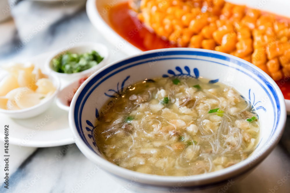 mutton bread in the soup