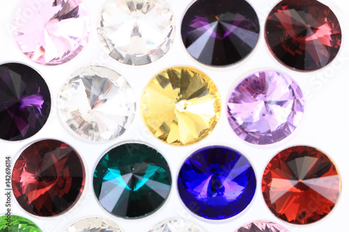 color glass diamonds