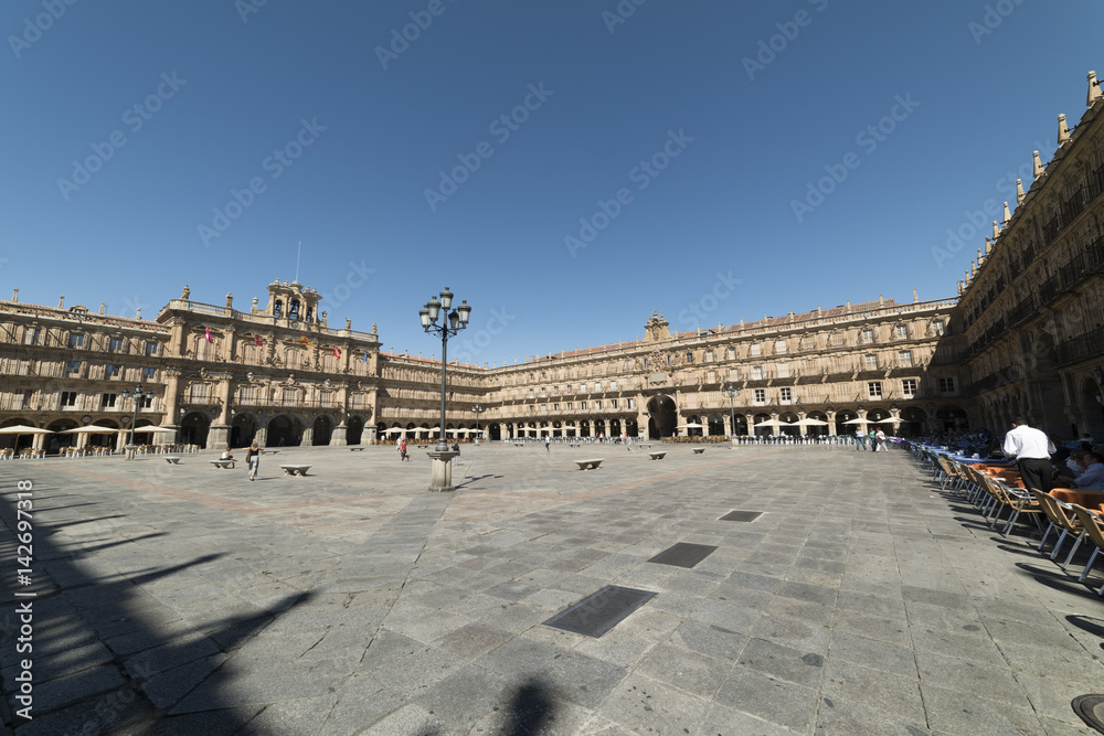 Salamanca (Spain): historic Plaza Mayor