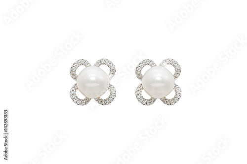 Pearl Diamond Earings