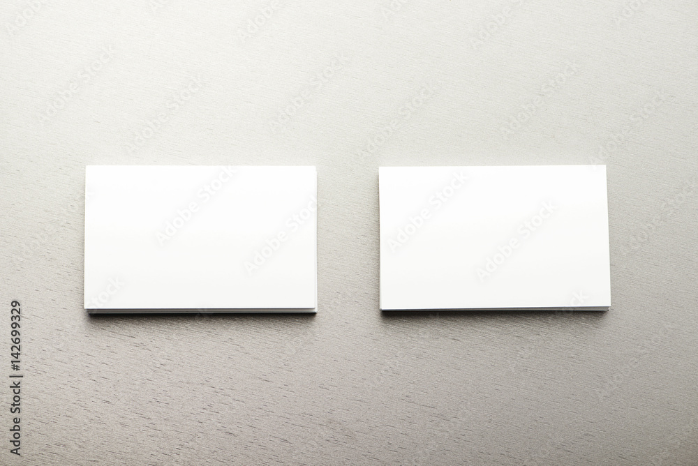 Business card on gray background. Business. Business card on gray background. Business.