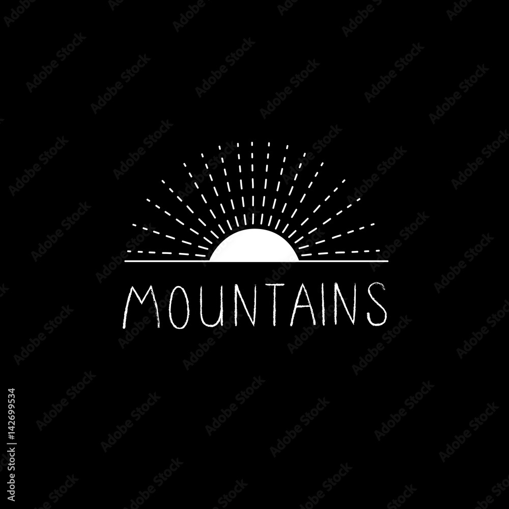 Fototapeta premium Hand drawn vector wild forest illustration