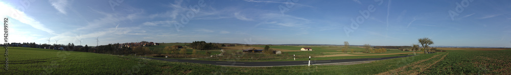 Fototapeta premium Landschaft bei Obbach