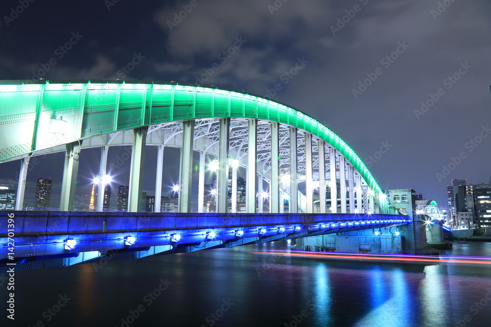 Naklejka premium Tokyo night view