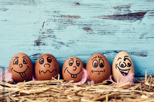 decorated easter eggs