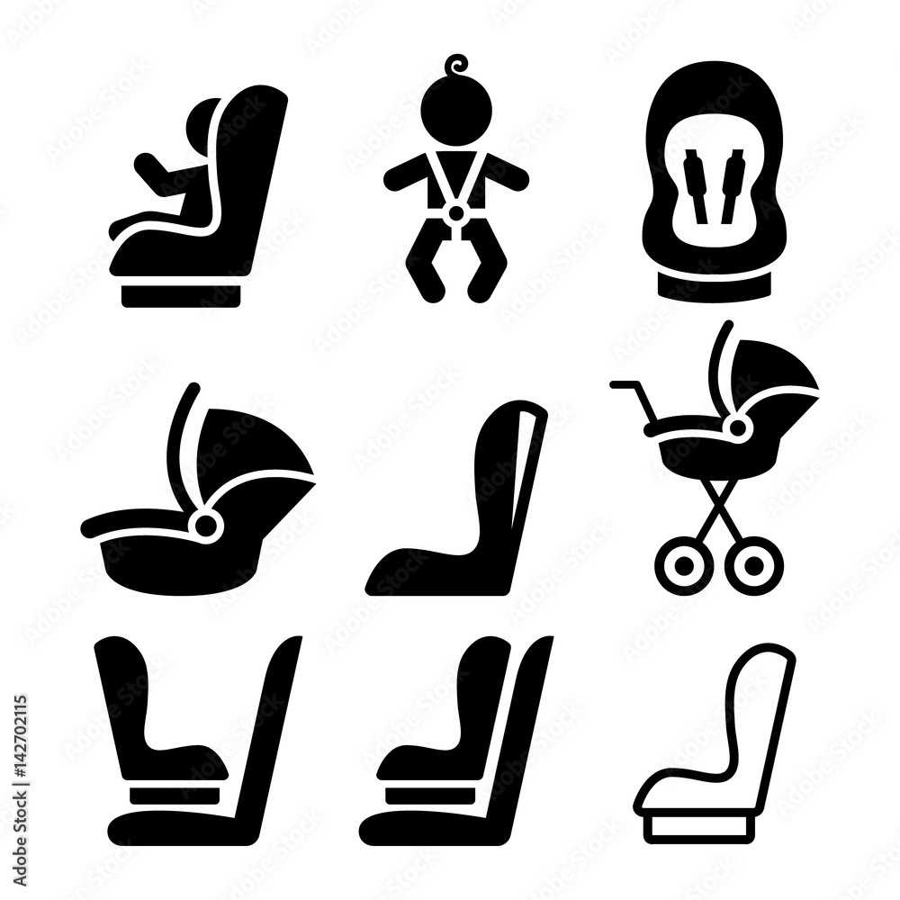 baby-car-seat-toddle-car-seat-safe-child-traveling-icons-stock
