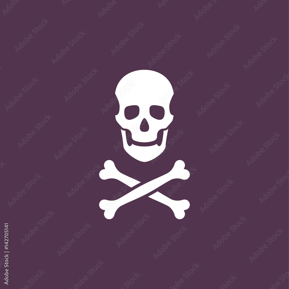 Skull with two bones Skull with two bones