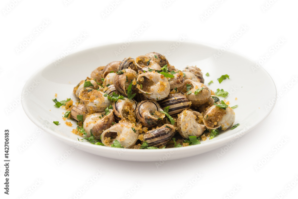 Lumache gratinate, gratinated snails, Sardinian Food Lumache gratinate, gratinated snails, Sardinian Food