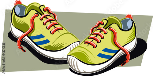 A pair of sneakers.