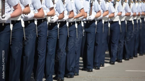 Air Force Cadets marching in a Parade.
Santiago, Chile photo