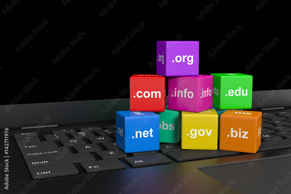 Internet Domain Names - obrazy, fototapety, plakaty 