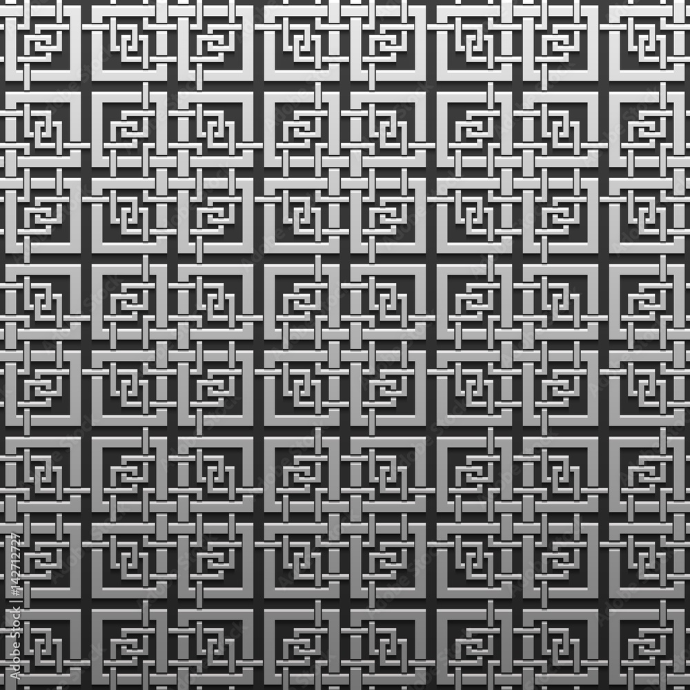 Silver/platinum metallic background with geometric pattern. Elegant luxury style. Silver/platinum metallic background with geometric pattern. Elegant luxury style.