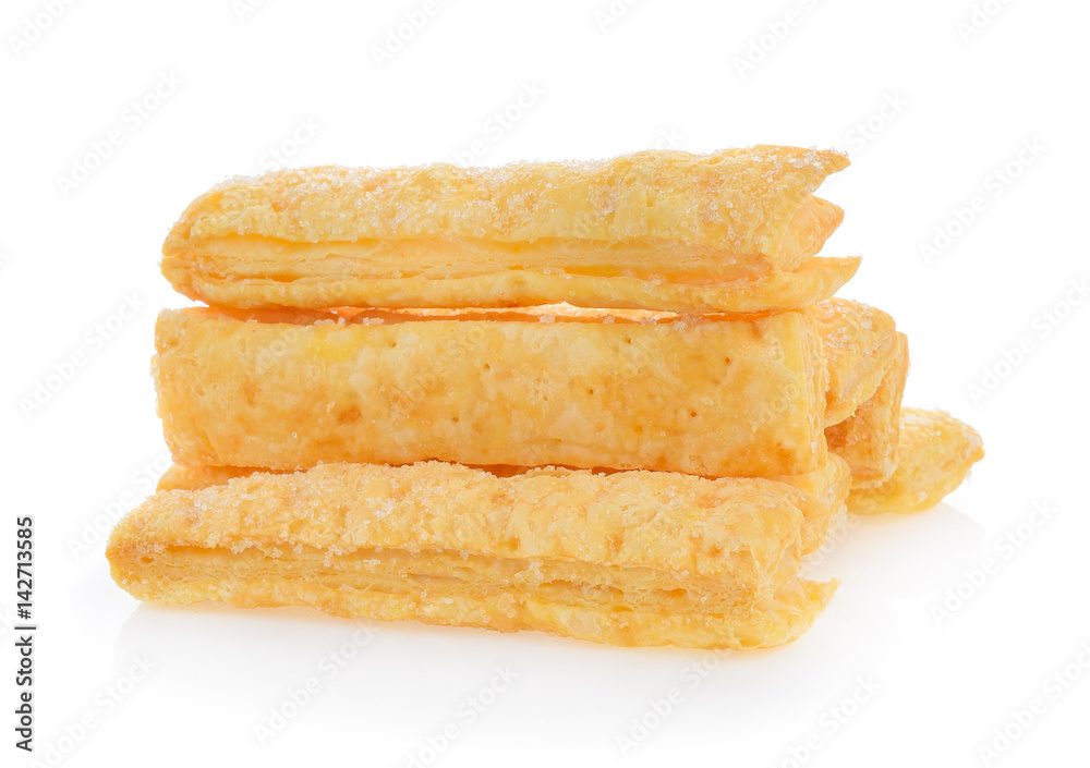 Pie or bread Sticks on white background Pie or bread Sticks on white background