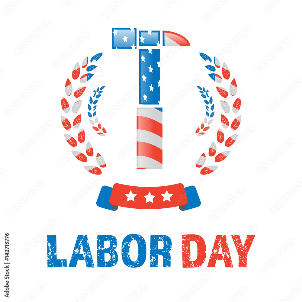 Obraz premium Labor day banner