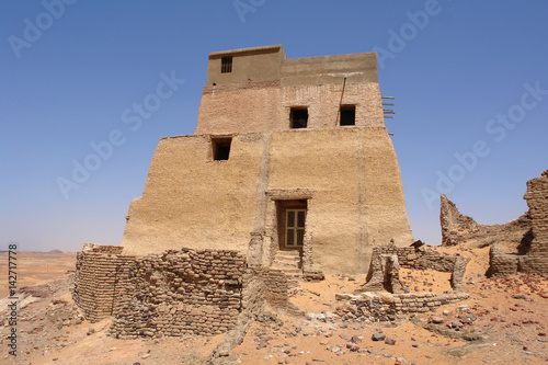 Old Dongola - so called throne Hall in deserted Makuria christian state in old  Sudan
 photo