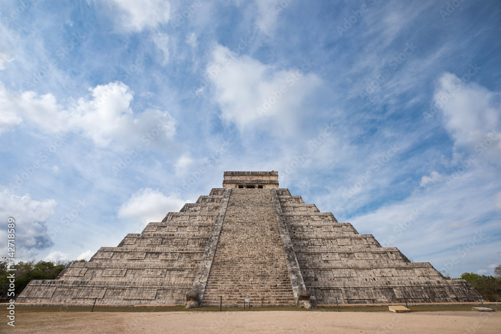 Mayan pyramid Chichen Itza during early morning. Chichen Itza, Mexico. Mayan pyramid Chichen Itza during early morning. Chichen Itza, Mexico.