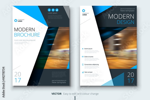 Corporate business annual report cover, brochure or flyer design. Leaflet presentation. Catalog with Abstract geometric background. Modern publication poster magazine, layout, template. A4 size