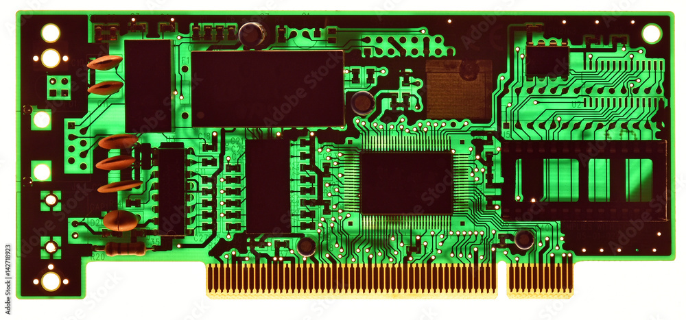 Printed circuit board, lighted for an inspection Printed circuit board, lighted for an inspection