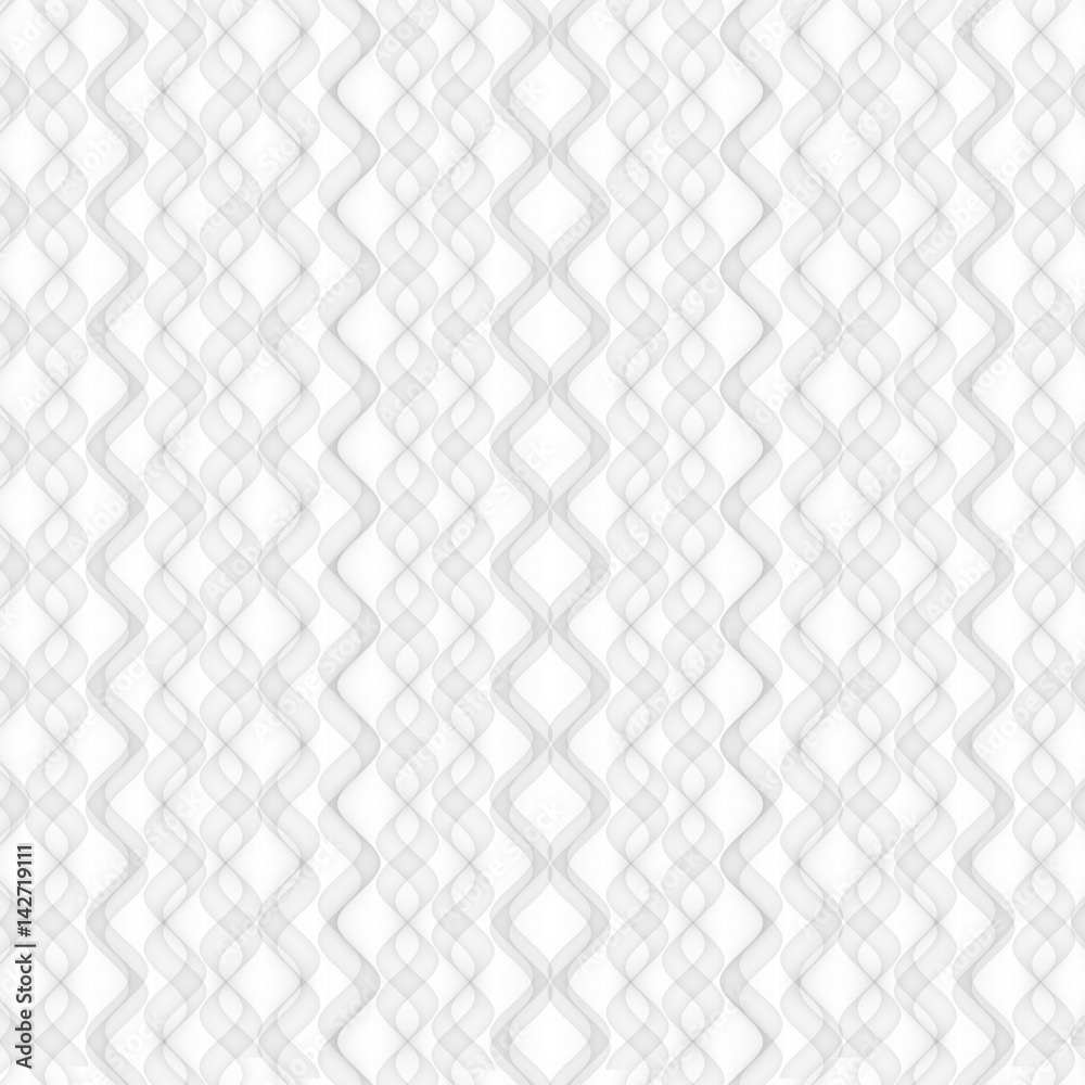 Fototapeta premium White texture. abstract pattern seamless. wave wavy geometric modern.