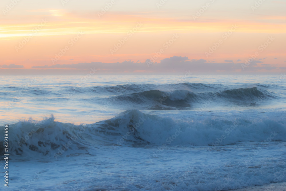 Ocean Sunrise over waves