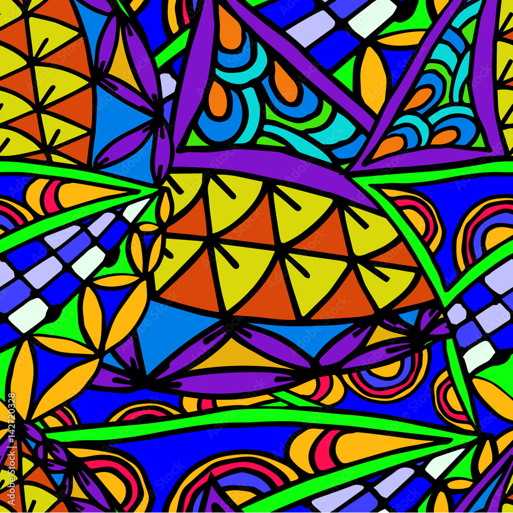 abstract drawing background of geometric patterns