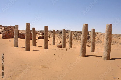 Old Dongola - The Church of the Granite Columns in deserted Makuria christian state in old Sudan
 photo