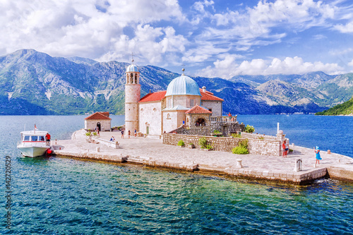 Church of Our Lady on the reef in Perast, Montenegro photo