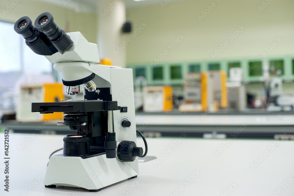 Microscope in laboratory Microscope in laboratory
