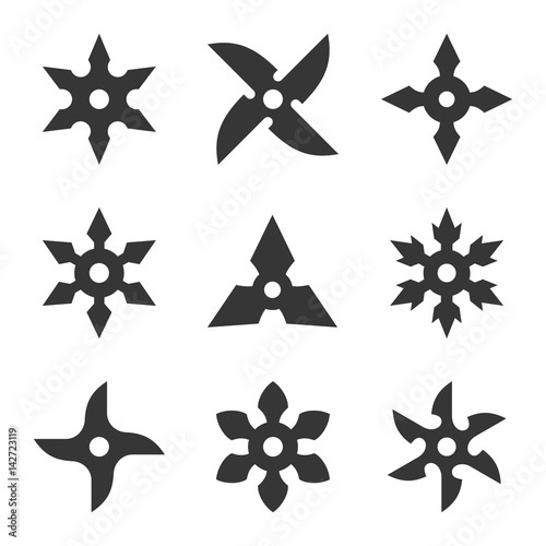 Ninja Star Icon Set