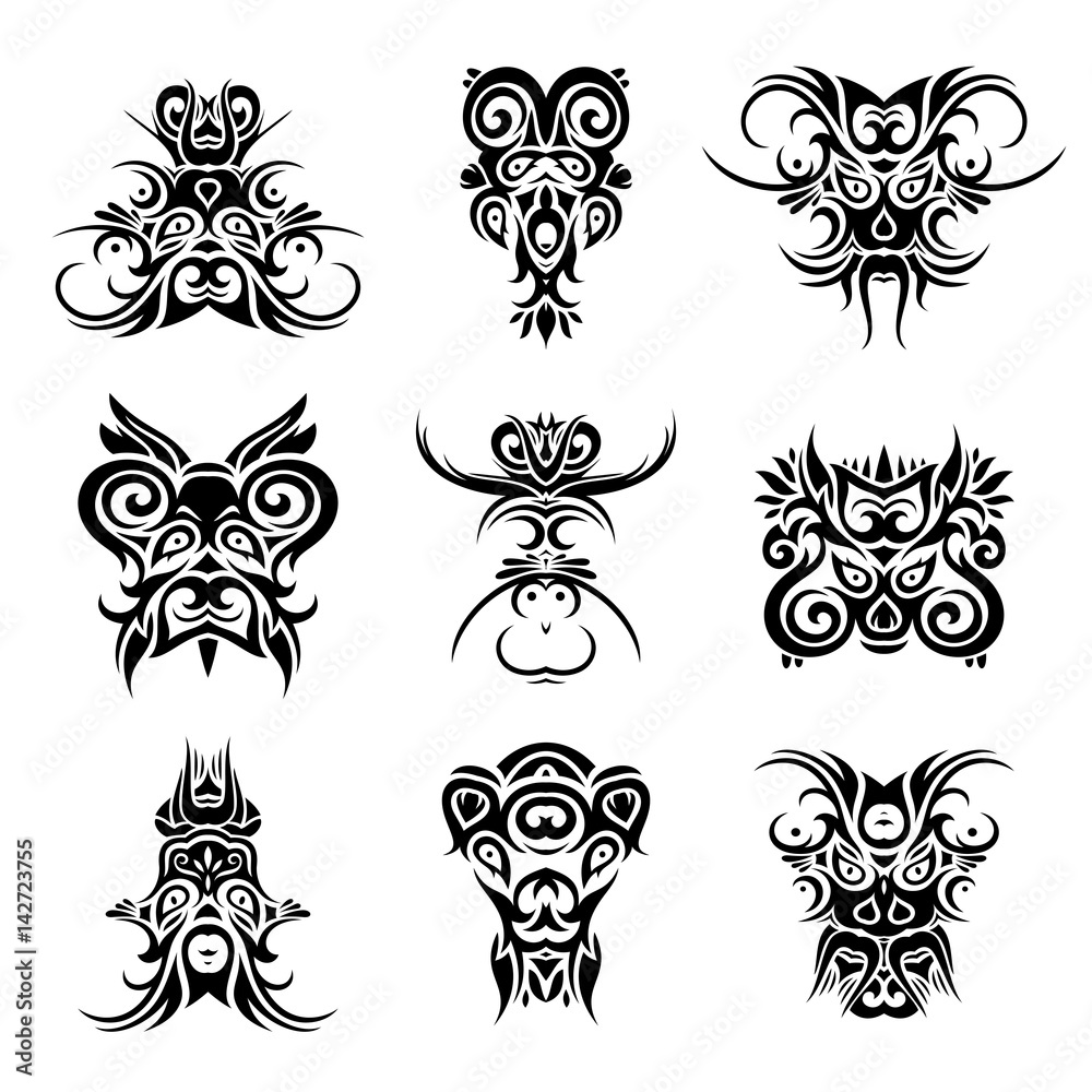 Dark fantasy style shaman, witch doctor tattoo idea | TattoosAI