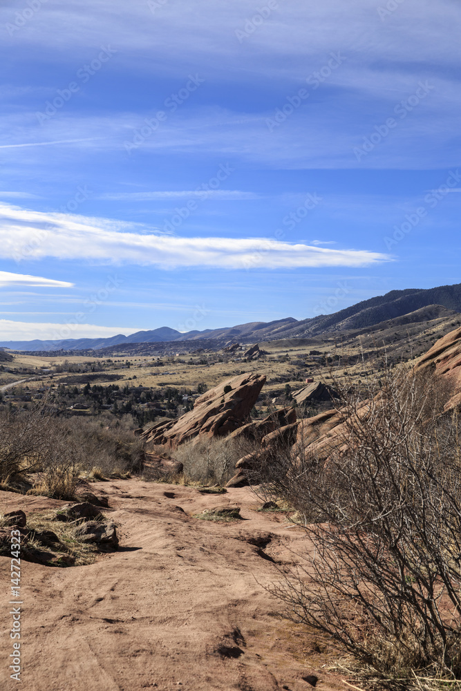 Hiking Trail at Red Rocks Park in Denver, Colorado


