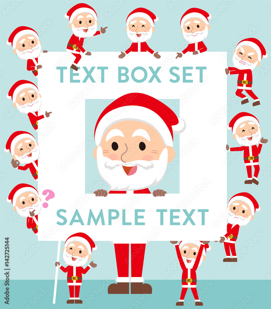 Santaclaus old man text box