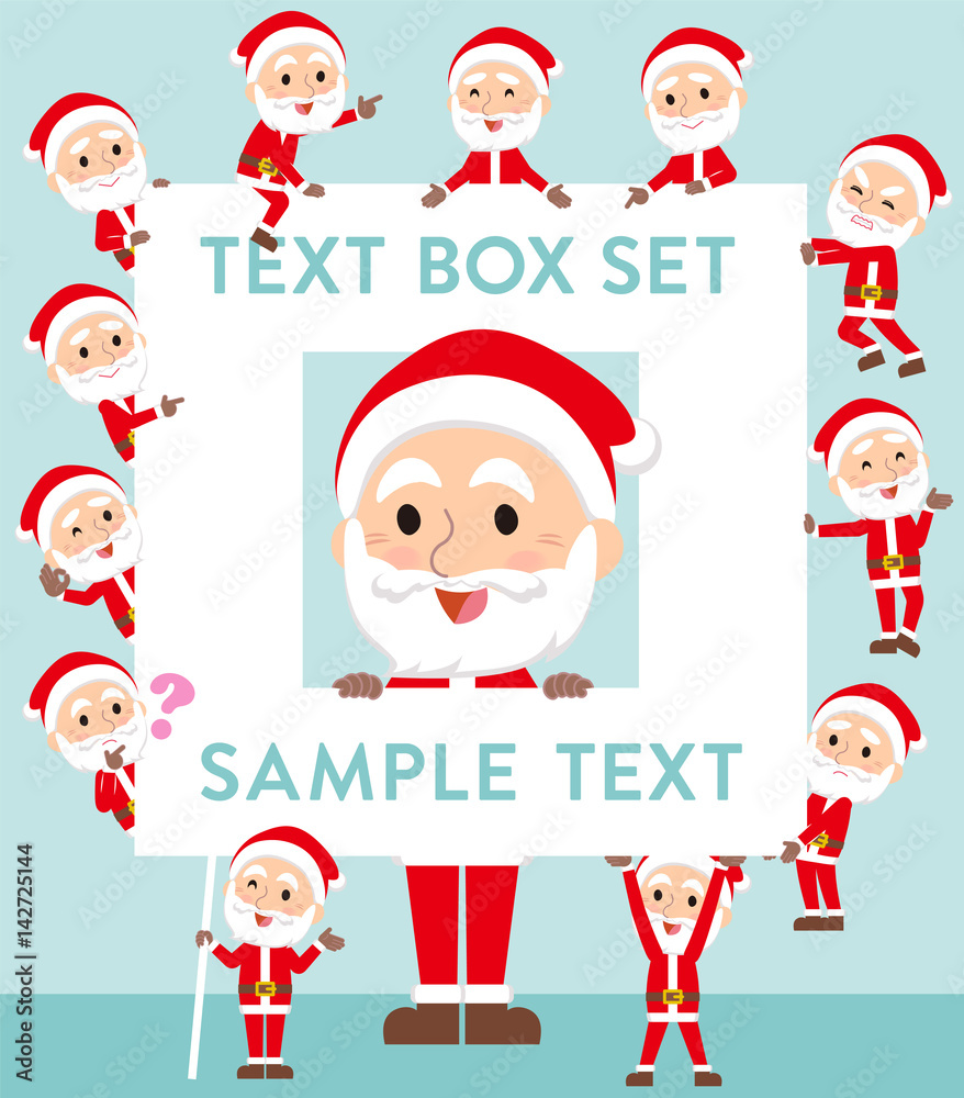 Santaclaus old man text box Santaclaus old man text box