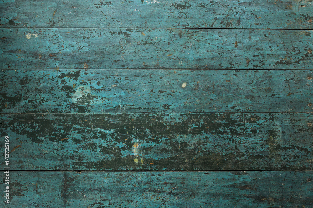 Old turquoise rustic wood planks texture background. Old turquoise rustic wood planks texture background.
