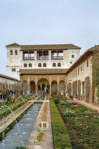  Patio de la Acequia in Generalife, Granada, Spain