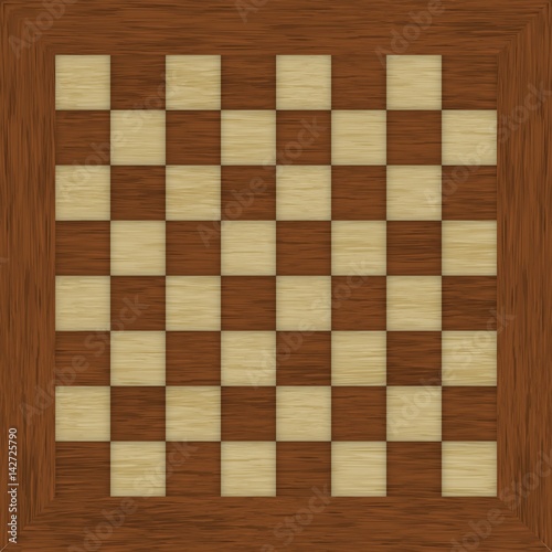 Wooden chessboard