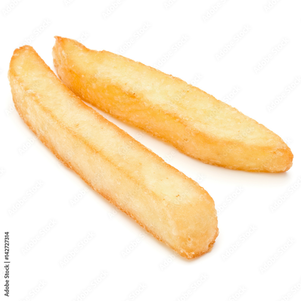French Fried Potatoes isolated on white background French Fried Potatoes isolated on white background