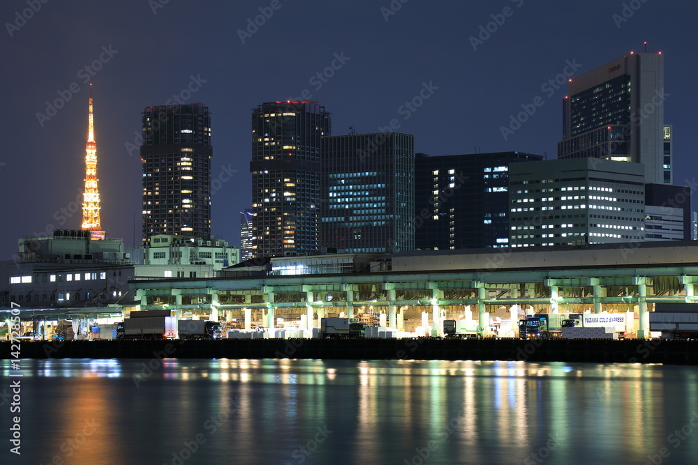 Obraz premium Tokyo night view